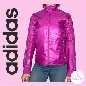 Adidas purple wind breaker.